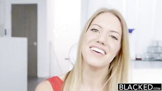 A long black cock was fucking all holes of a blonde slut