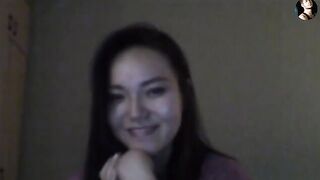 A man fucked a pretty Kazakh girl via Skype