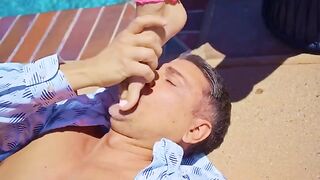 Kiss the ass before penetrating with your cock!