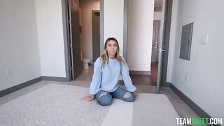 The blonde is talking about herself on her channel, it’s very interesting!