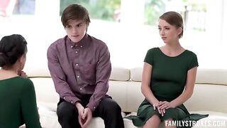 The stepson and his girlfriend were rewarded with a holiday treat