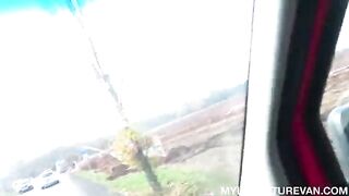 The guy was fucked in the car by a hot girl