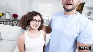 Leana’s feet don’t touch the ground, showcasing her unique talent