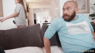 Horny girlfriend gets a creampie from a guy while her boyfriend watches