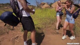 Fella fucked girls on the hike, what a surprise