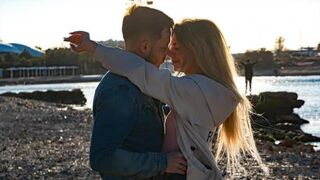 The guy completely satisfies all the whims of his girlfriend
