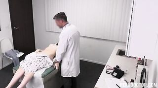 A man with a perpetual sneeze is having sex with the doctor