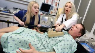 Doctor's office action with a hot nurse and threesome