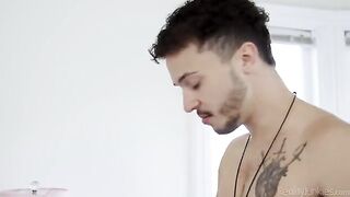 A hot scene with a nympho and her husband in their home