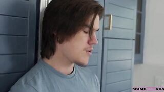 A stepson was left without supervision and he had to find a way out