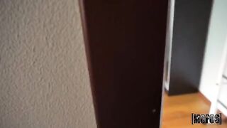 Spying for a girl, he did not think that she would catch him