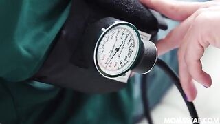 The nurse has changed her clothes and gone to fucking