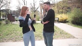 Redheads have sex with each other without using hands