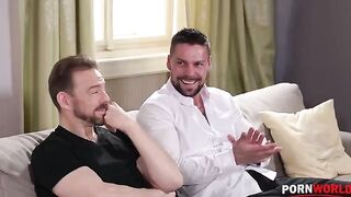 Airtight DP as a housewarming gift for a new flat mate who loves sex