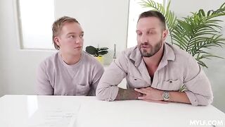 A stunning fake housewife gets her pussy pounded by horny men