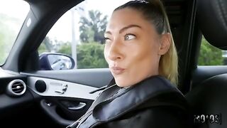 A hot and horny cop stopped me for a role play sex in the car