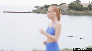 The guy won the girl in the pool and fucked her