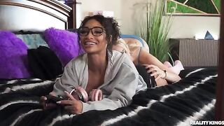 When emotions and passions are at their limit. A stunning interracial lesbian encounter in HD quality