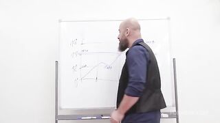 Our ass is again covered with sperm after a hot gangbang