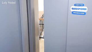 A cute girl plays with a vibrator and reaches a powerful orgasm