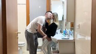 A couple has a steamy encounter in the bathroom, and things get wild