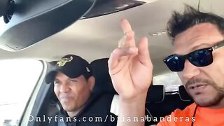 Briana Banderas, a sexy model with huge boobs, fucked by a fan