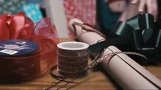 Two naughty elves, Megan Rain and Adria Rae, ass-fuck toys