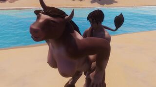 A cow girl with a wild side gets intimate with a man
