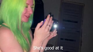 Girl sucks her friend’s boyfriend’s dick on a bet after spinning the bottle