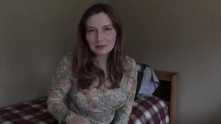 Step mom gave her step son a blowjob on his birthday in a taboo roleplay scene