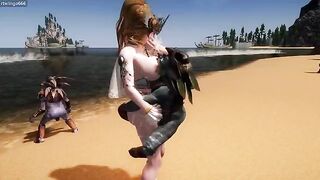 Goblin × Goddess × Beach - Episode 2 - a hot threesome action