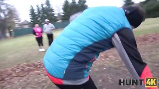 Laura Boomlock gets fucked while her husband watches in Hunt4K style