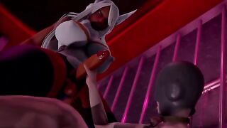 A hot Futa Mirko has her way with a guy, showcasing incredible skills in a steamy scene