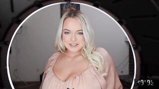 You'd better play with my dick! - a hot blonde is asking for a fuck