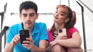 A cute girl with a tattoo got fucked in her sweet pussy