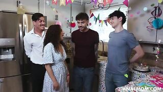 A mom threw an anal party for her friend’s son and his friends