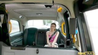 Stick it deeper, please! A girl is getting banged in the car