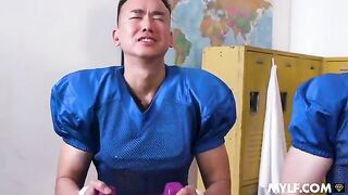 A nymphomaniac could not refuse the offer of two strong men