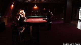 A passionate threesome sex with girls in the dark, full of desire
