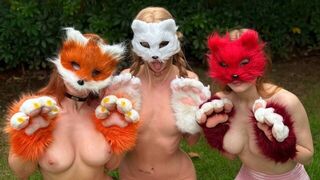 A beautiful girl is tied up and fucked in the ass with a plug, showcasing intense roleplay