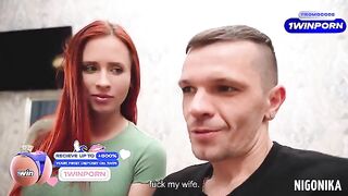 Two cute Russian babies fucked by two guys in an intense foursome