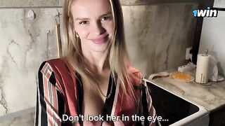 The neighbor helps the husband when his wife doesn´t want to