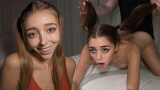 The girl was very badly treated by her roommate in a rough encounter