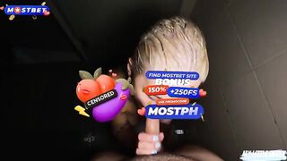 Short hair blonde gets fucked by her stepfather in the shower