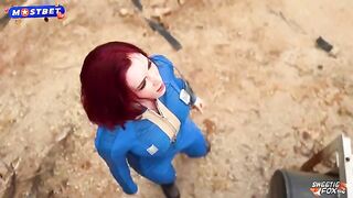 Costumed fun turns into a wild passion session for the redhead