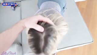A girl is having sex with her stepbrother in the car