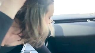 A guy caught his girl cheating in the car, right there in public space