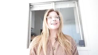 Girl sucks the dick of her friend under the table and gets a huge load on her face