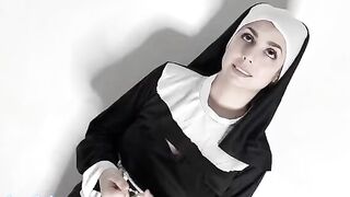 The nun broke her monastic vow and got fucked hard