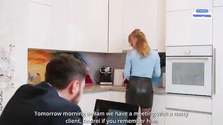 I managed to get my desired whore for a steamy office session
